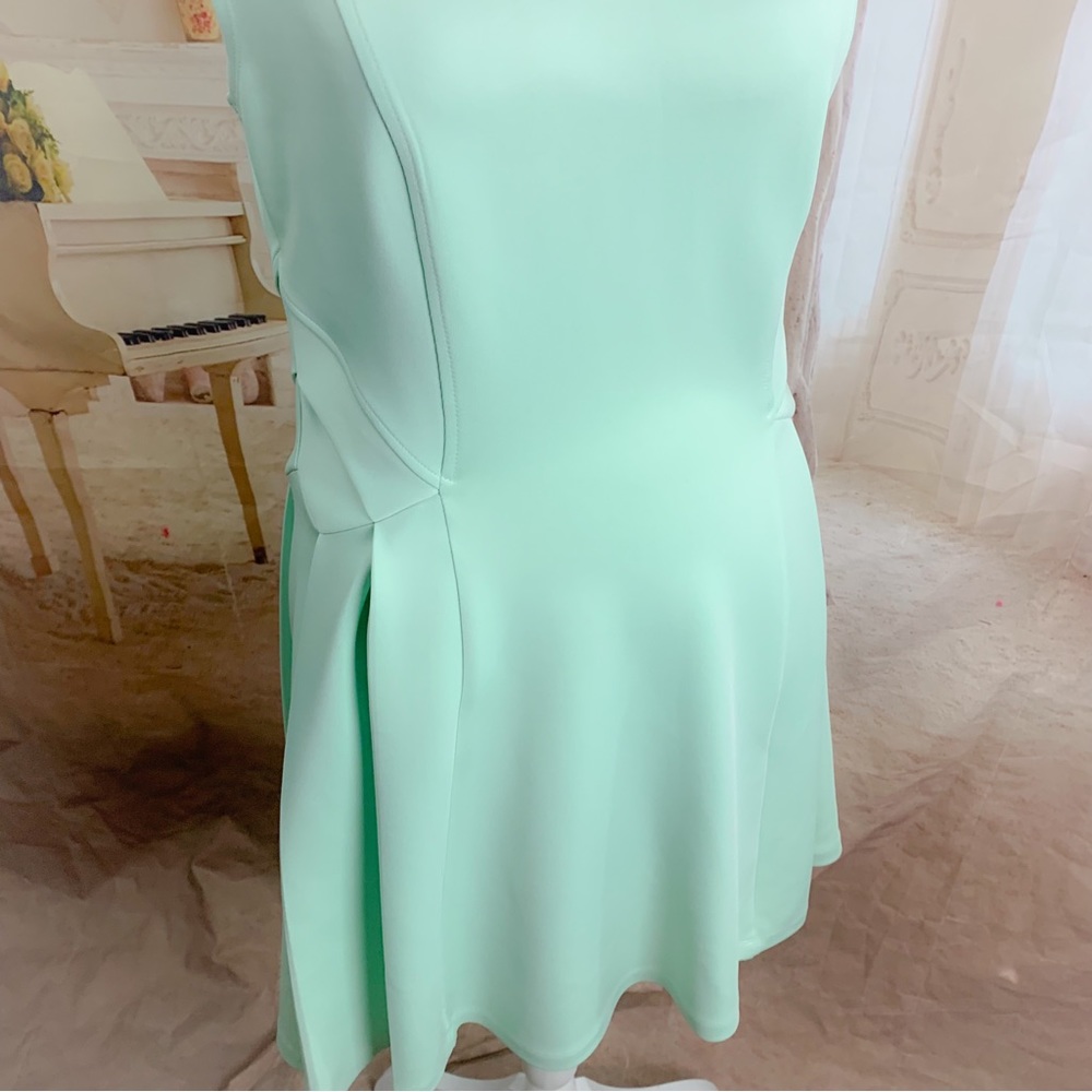 Ted Baker NISTEE SIDE PLEAT WOMEN'S SKATER DRESS PALE GREEN - Picture 7 of 12